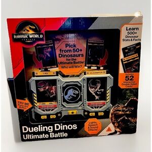 Jurassic World Rebirth Dueling Dinos Ultimate Battle Game T-Rex Velociraptor
